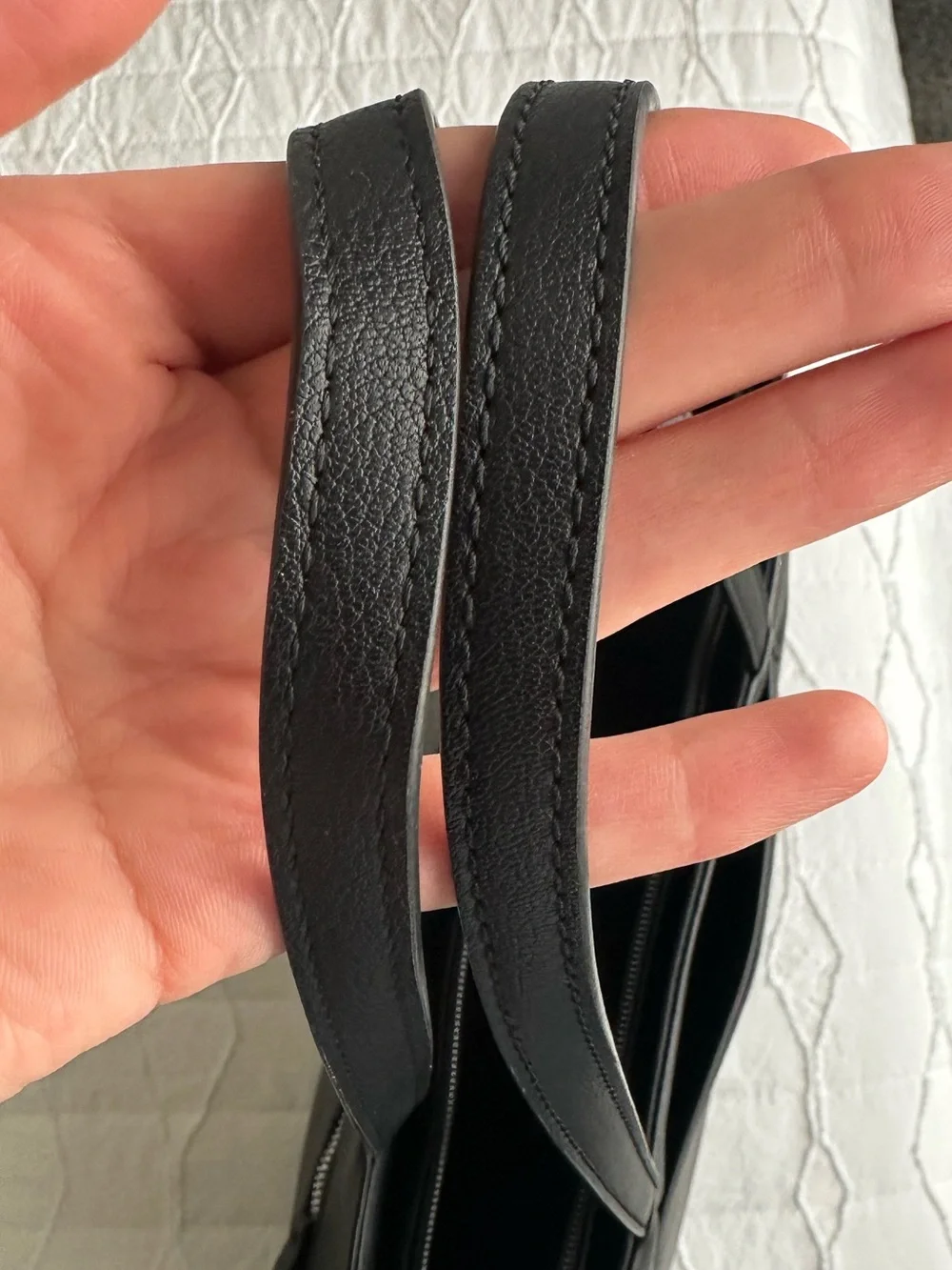 Nine West Black Zip-Front Tote